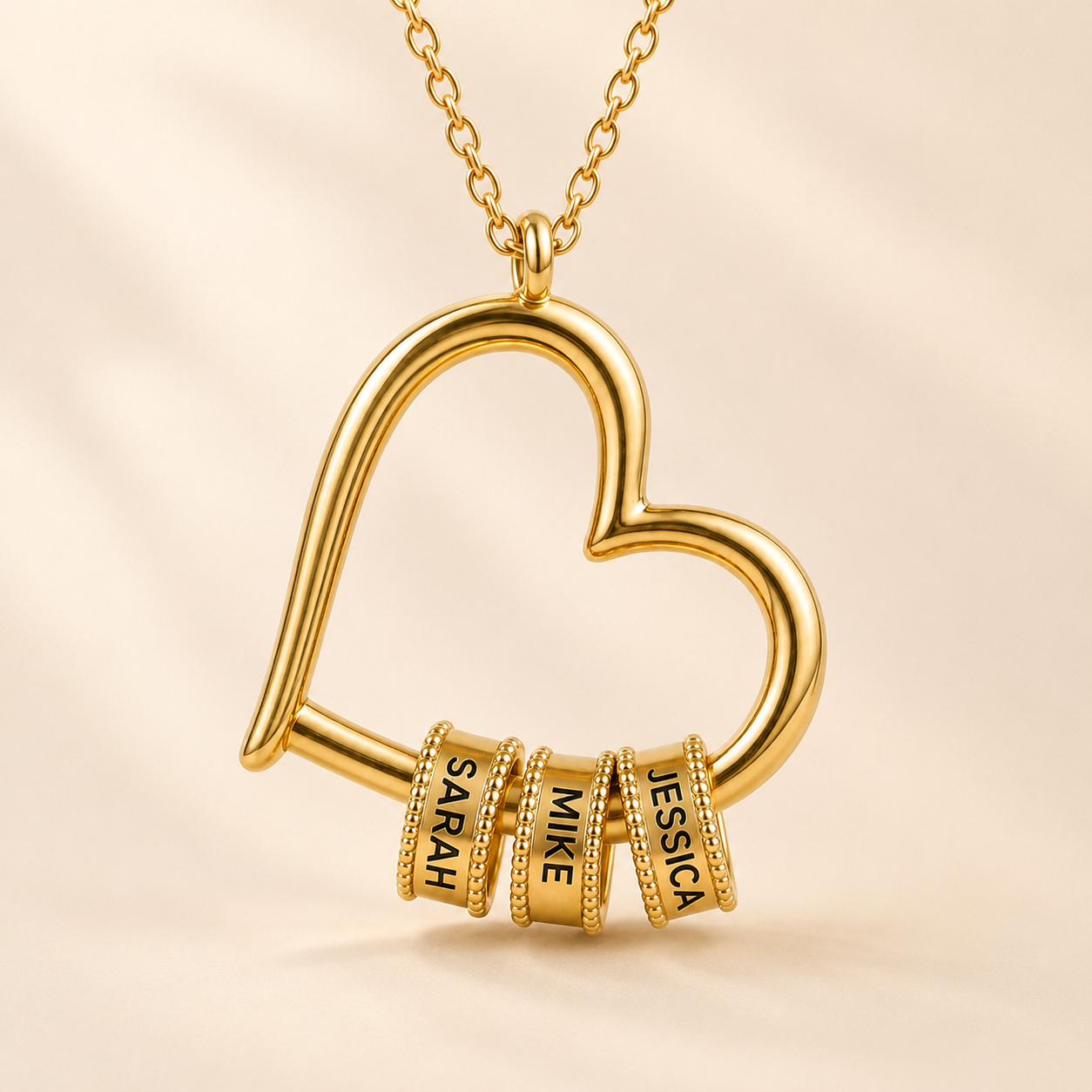 HeartBond™ Personalized Name Bead Necklace